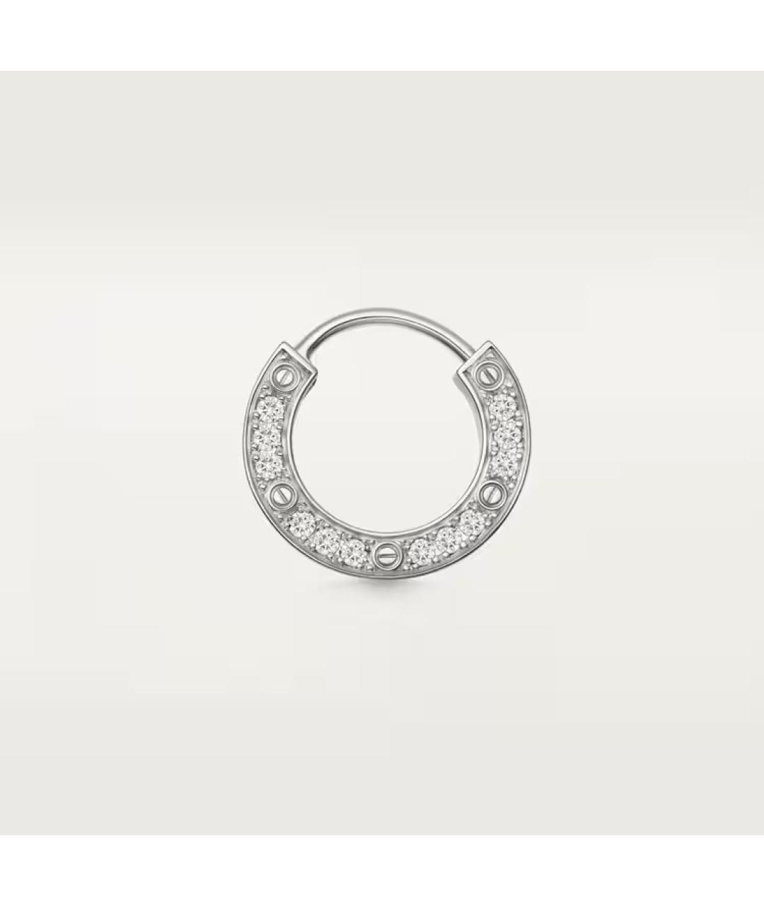 CARTIER Серьги из белого золота, фото 4