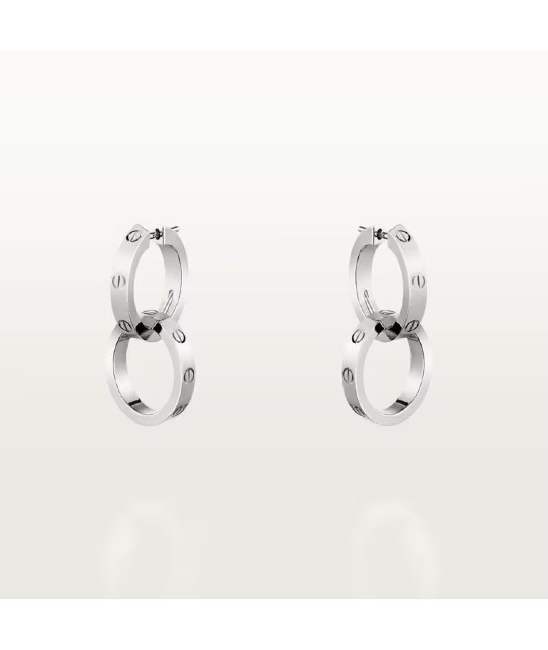 CARTIER Серьги из белого золота, фото 7