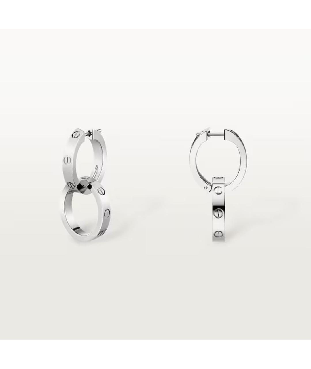 CARTIER Серьги из белого золота, фото 3