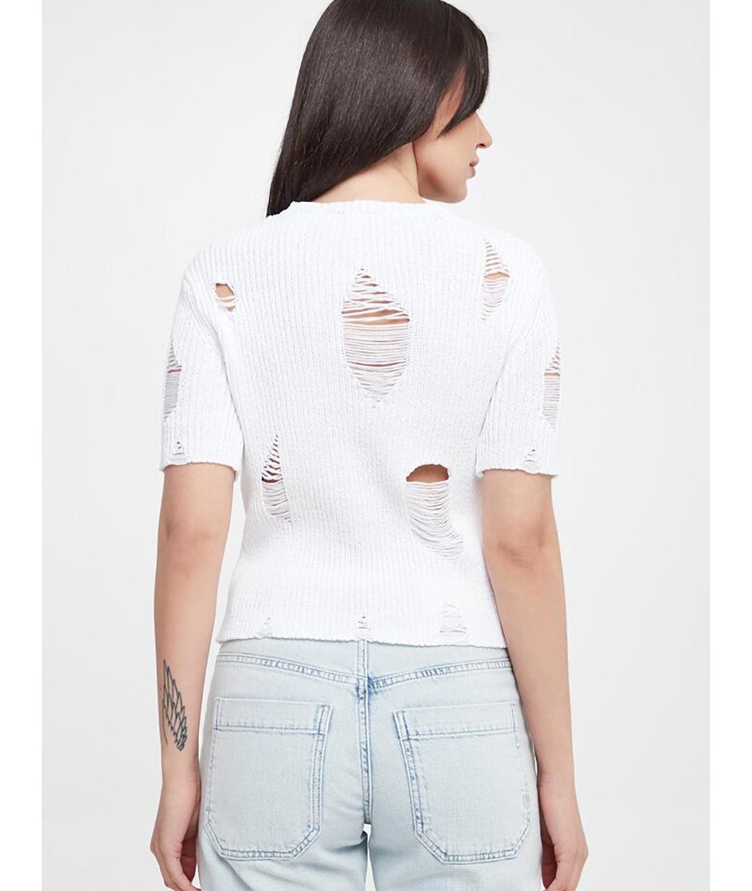 PINKO Белая хлопковая футболка, фото 5