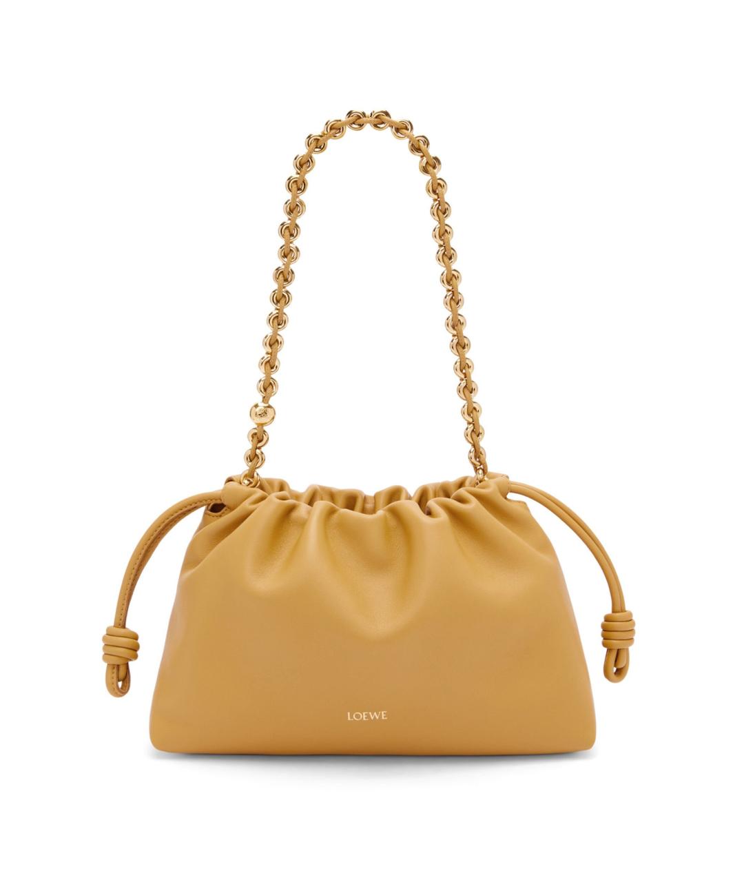 LOEWE Желтая кожаная сумка через плечо, фото 4