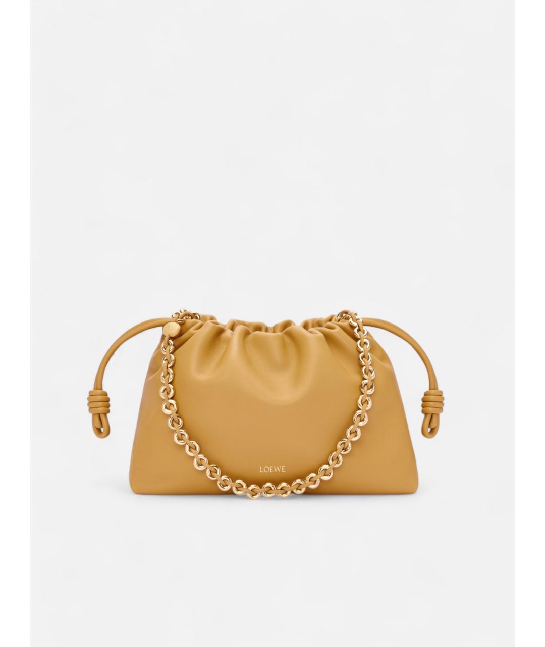 LOEWE Желтая кожаная сумка через плечо, фото 5