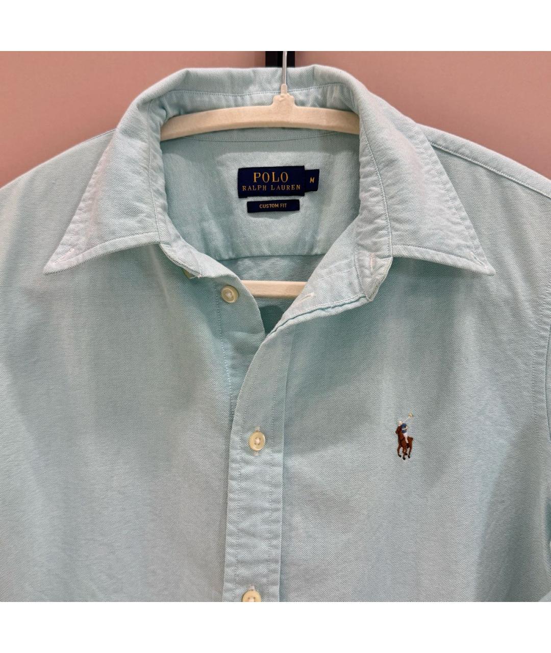 POLO RALPH LAUREN Голубая хлопковая рубашка, фото 2