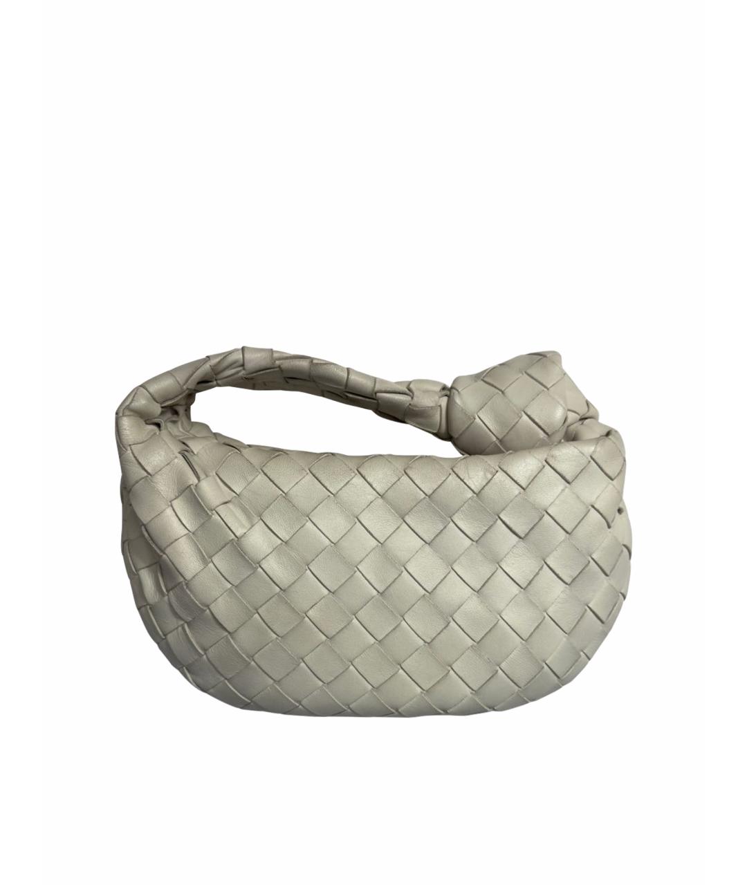 BOTTEGA VENETA Белая кожаная сумка тоут, фото 1