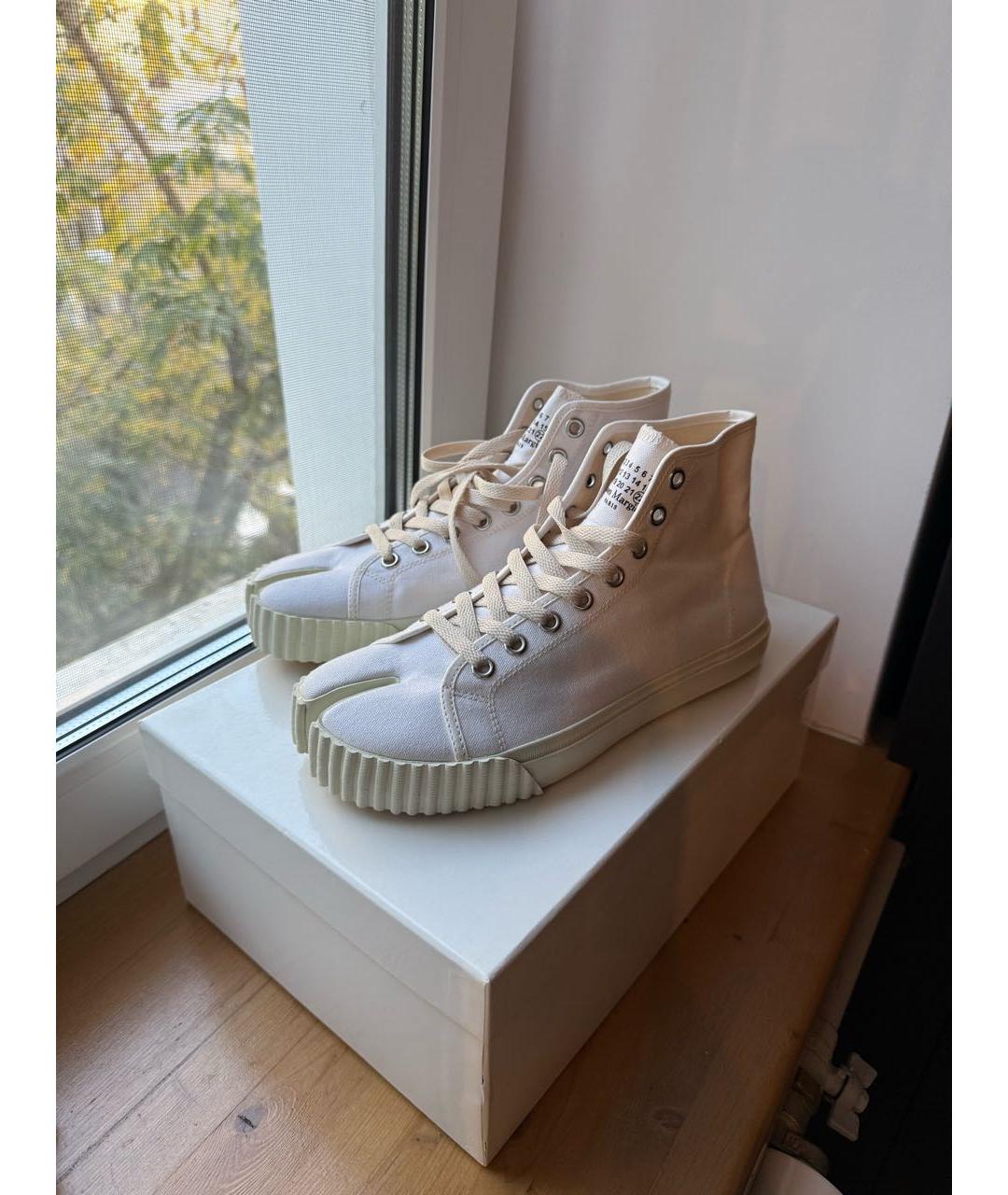 MAISON MARGIELA Белые кеды, фото 9