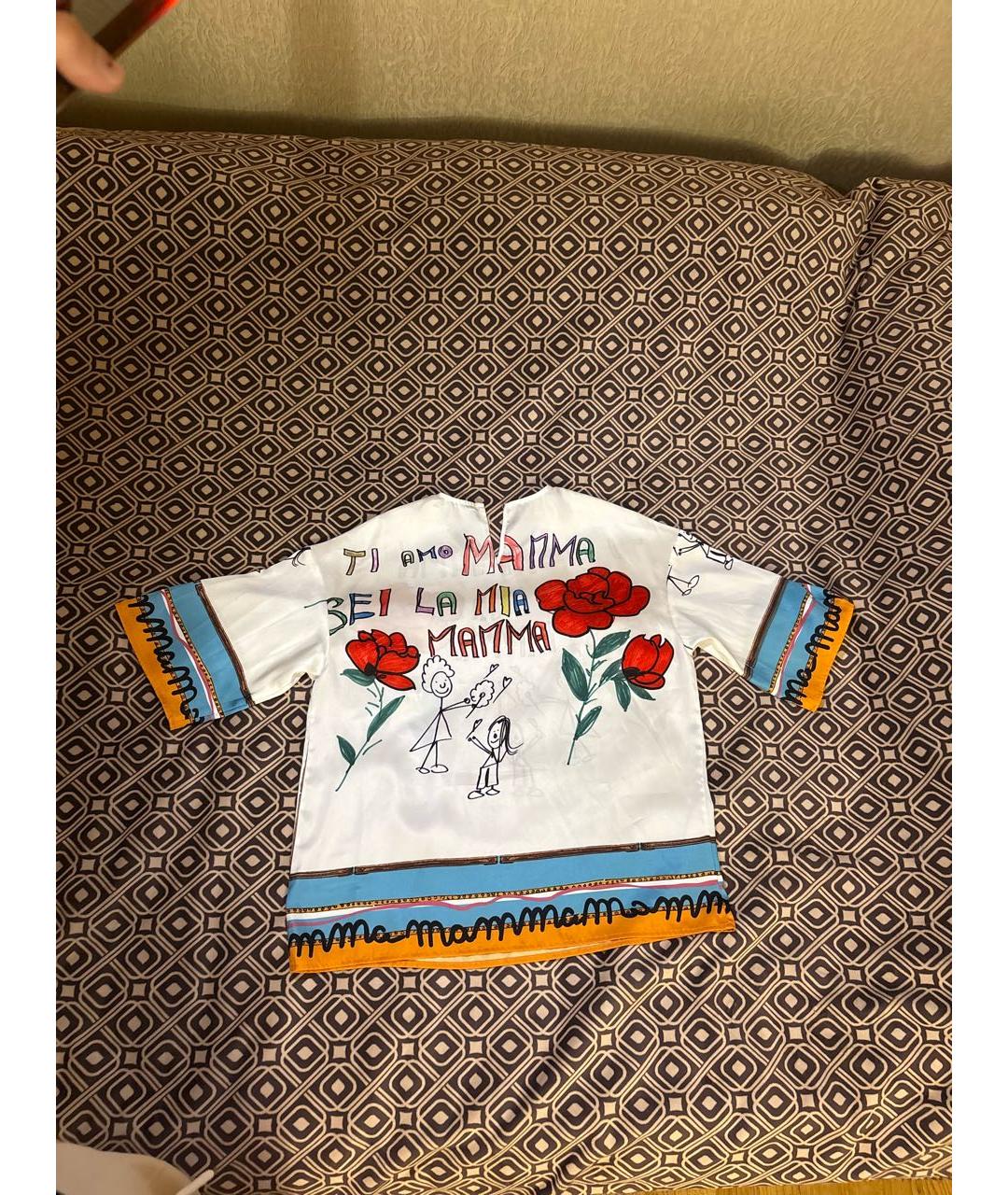 DOLCE&GABBANA Мульти шелковая блузы, фото 2