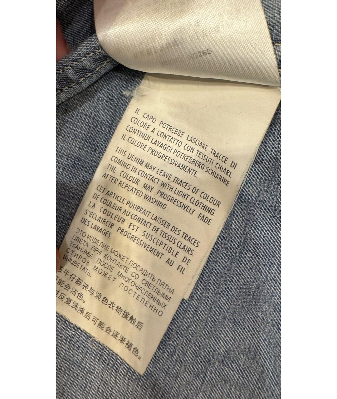 GUCCI Синяя деним рубашка, фото 7