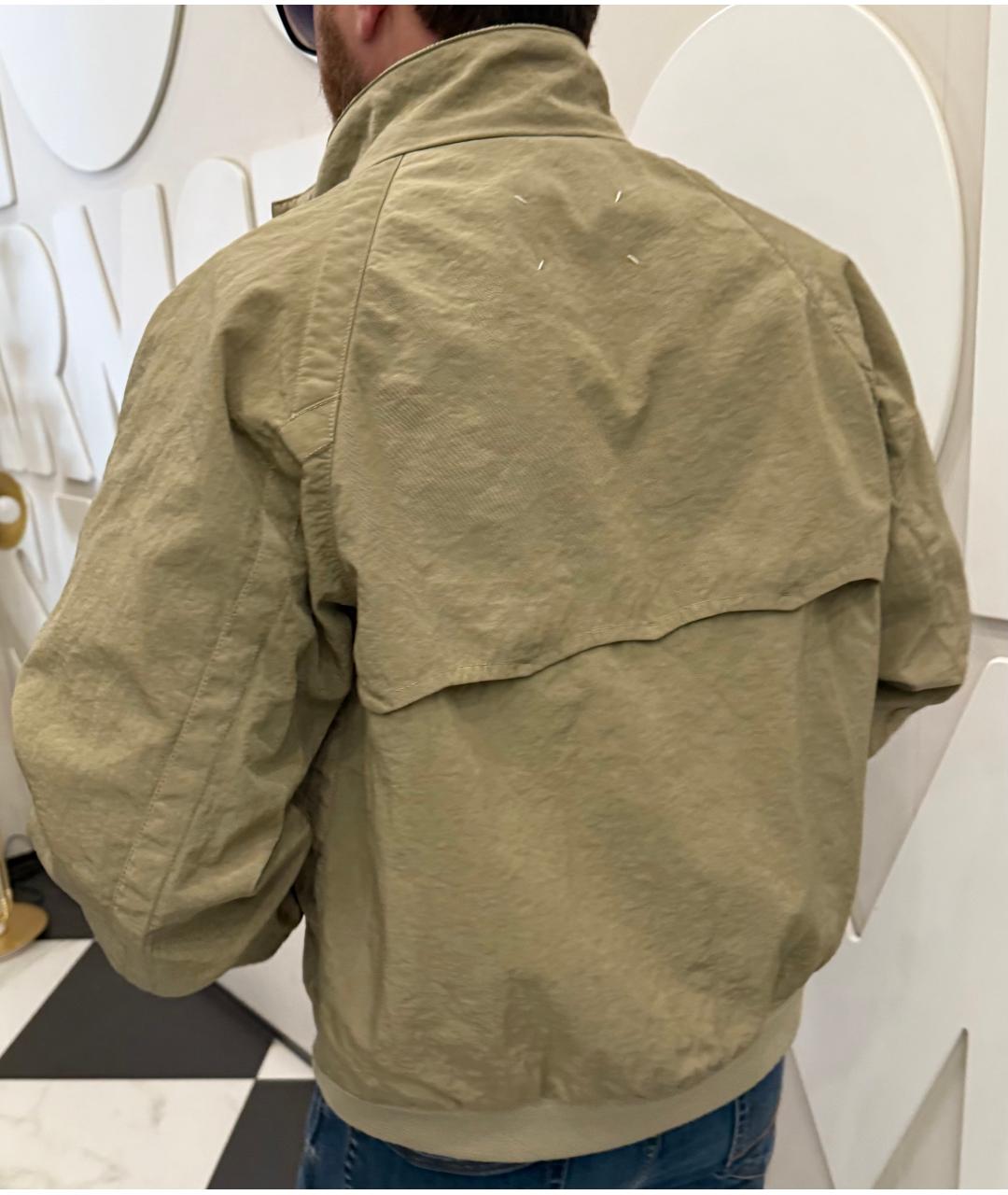 MAISON MARGIELA Хаки полиамидовая куртка, фото 4