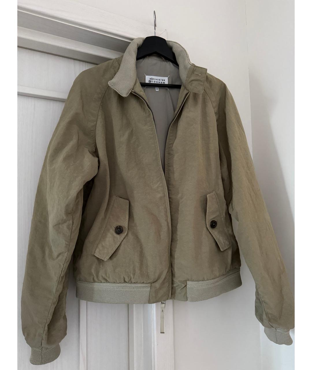 MAISON MARGIELA Хаки полиамидовая куртка, фото 2
