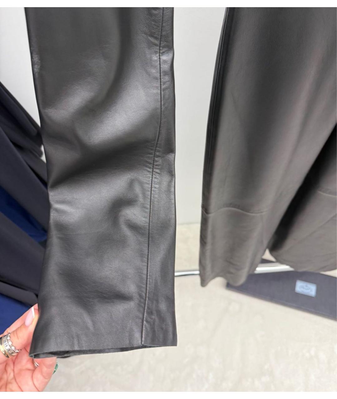 VETEMENTS Черное кожаное повседневное платье, фото 6
