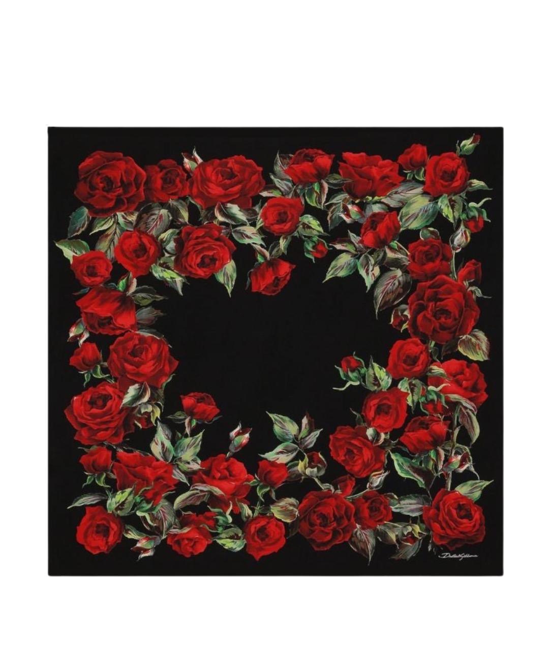 DOLCE&GABBANA Мульти шелковый шарф, фото 1