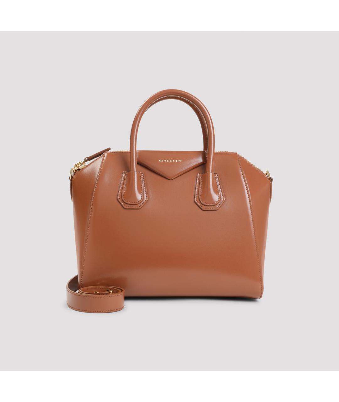 GIVENCHY Коричневая кожаная сумка тоут, фото 2