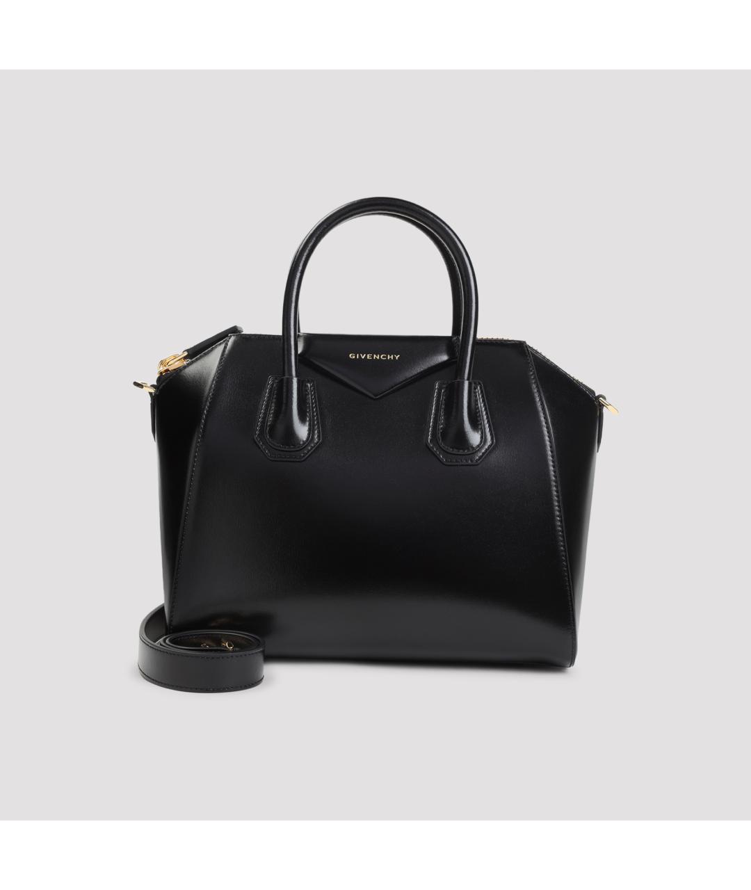 GIVENCHY Черная кожаная сумка тоут, фото 3