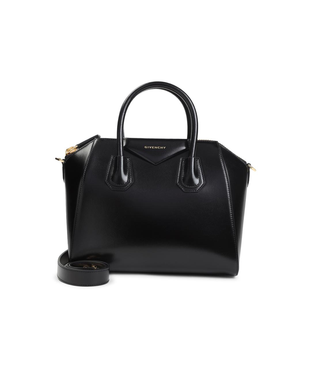 GIVENCHY Черная кожаная сумка тоут, фото 1