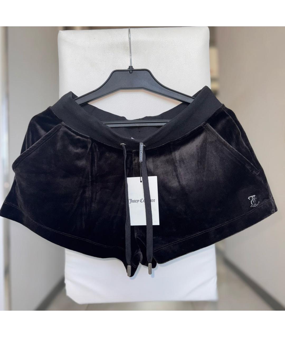 JUICY COUTURE Черные полиэстеровые шорты, фото 7