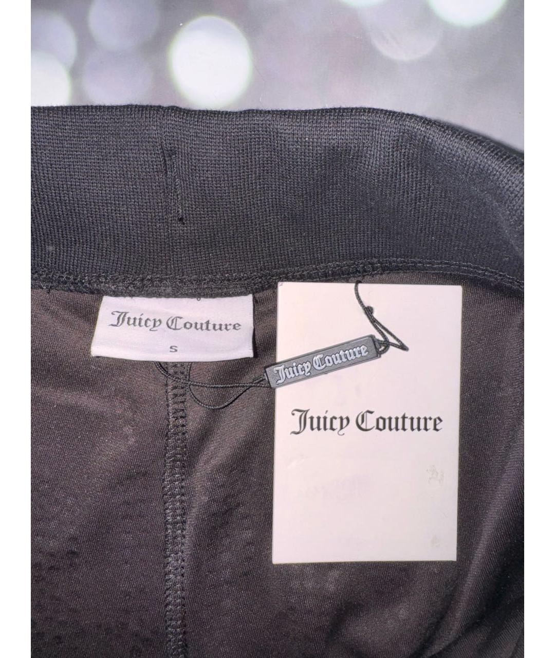 JUICY COUTURE Черные полиэстеровые шорты, фото 4