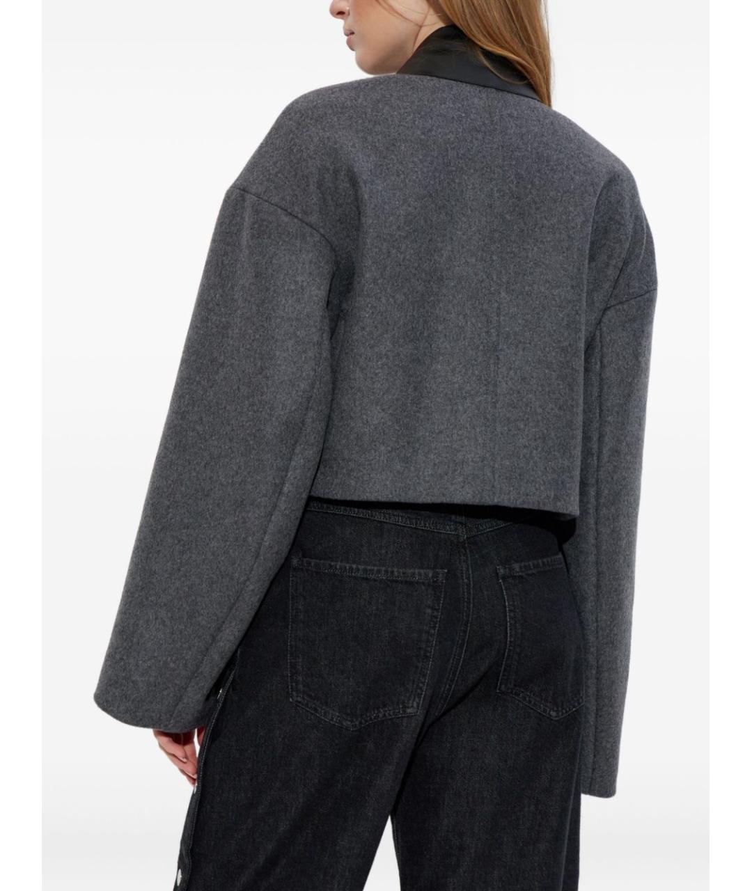 SPORTMAX Серая шерстяная куртка, фото 5