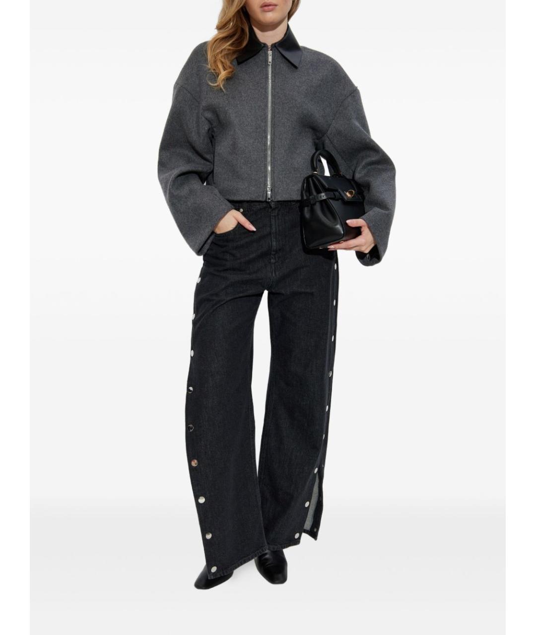SPORTMAX Серая шерстяная куртка, фото 2