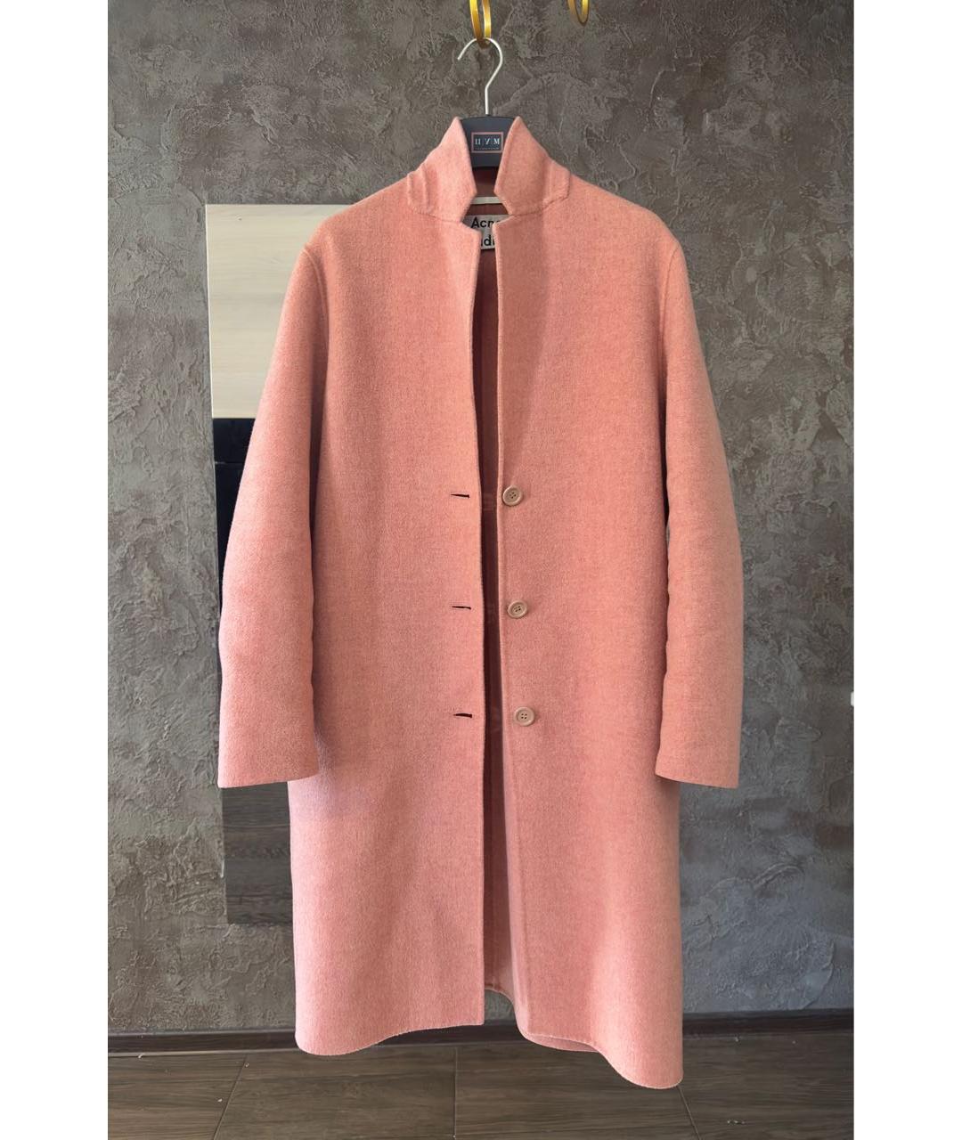 ACNE STUDIOS Коралловое кашемировое пальто, фото 2