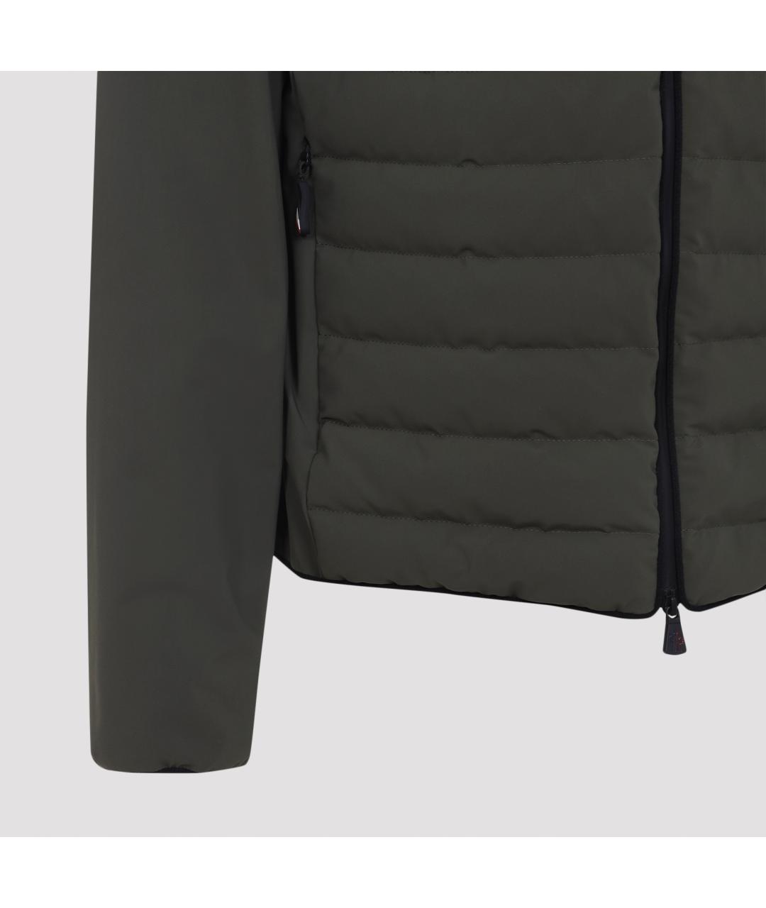 MONCLER GRENOBLE Зеленая полиамидовая куртка, фото 3