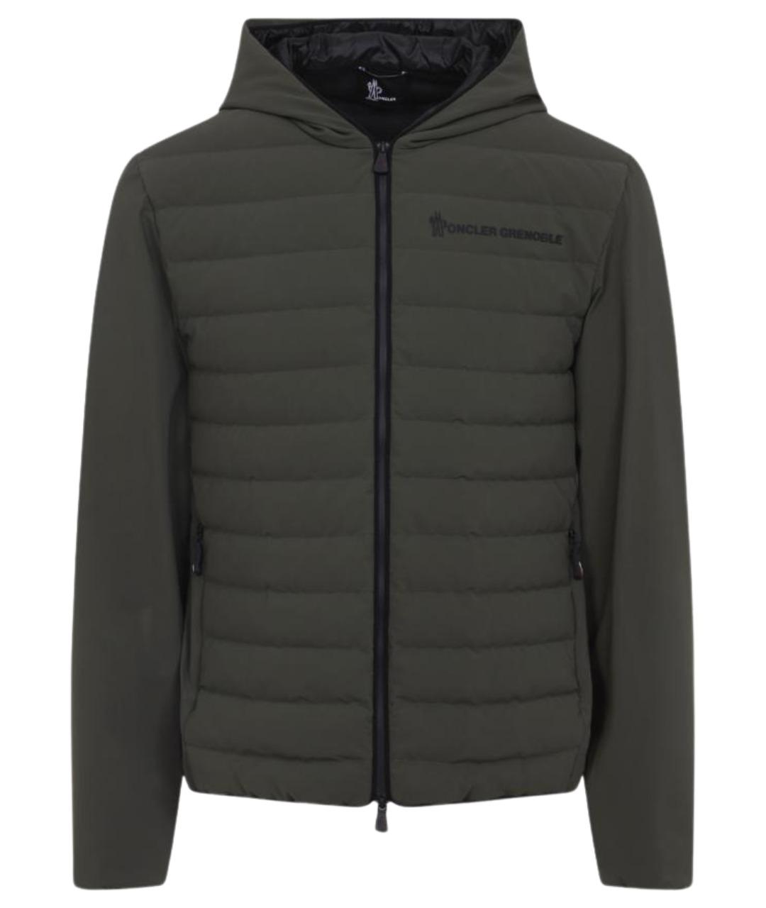 MONCLER GRENOBLE Зеленая полиамидовая куртка, фото 1