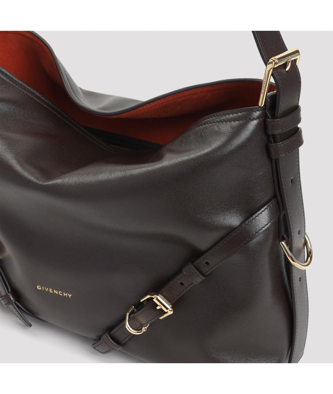 GIVENCHY Коричневая кожаная сумка через плечо, фото 4