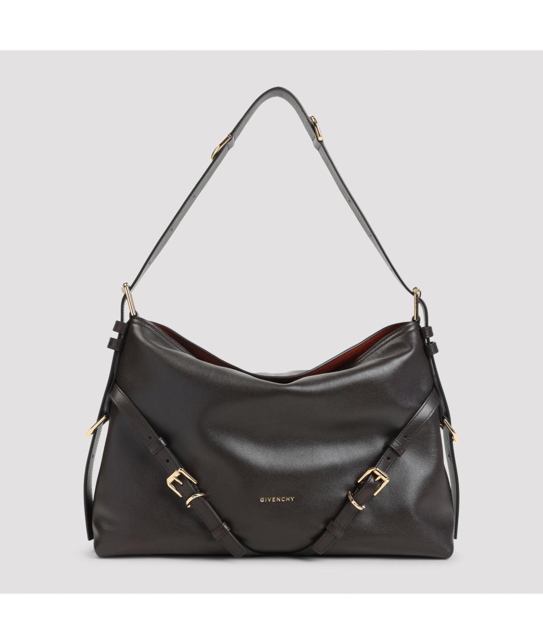 GIVENCHY Коричневая кожаная сумка через плечо, фото 2