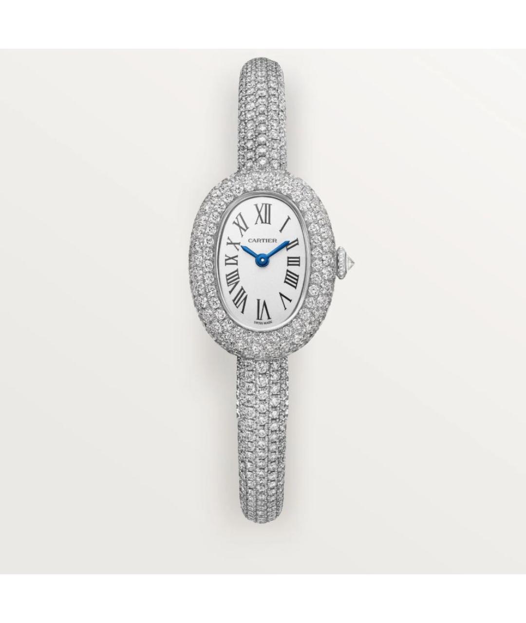 CARTIER Белые часы из белого золота, фото 4