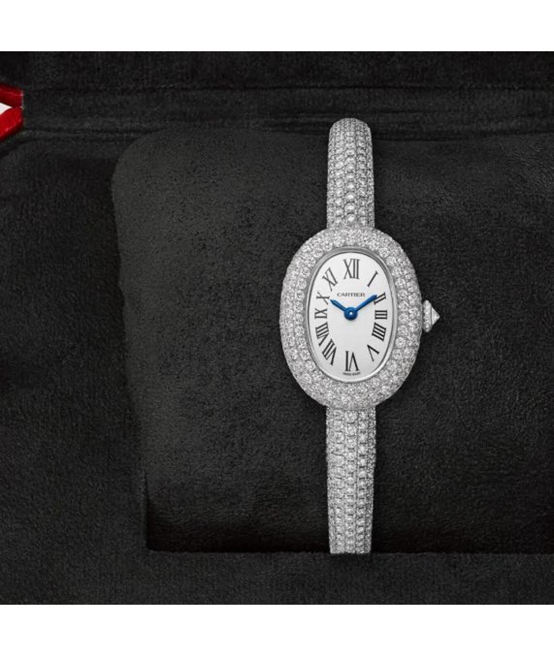 CARTIER Белые часы из белого золота, фото 3