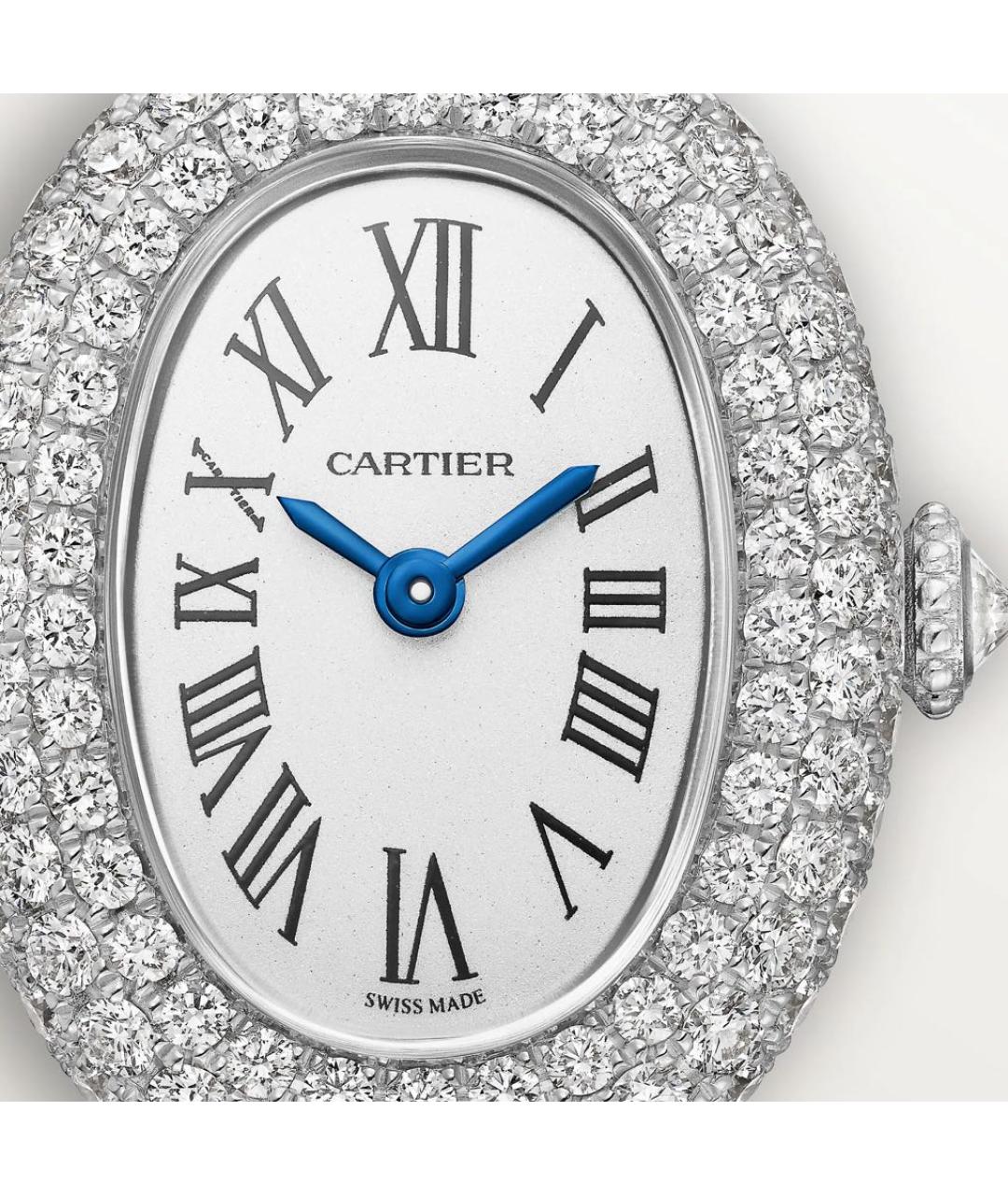 CARTIER Белые часы из белого золота, фото 2