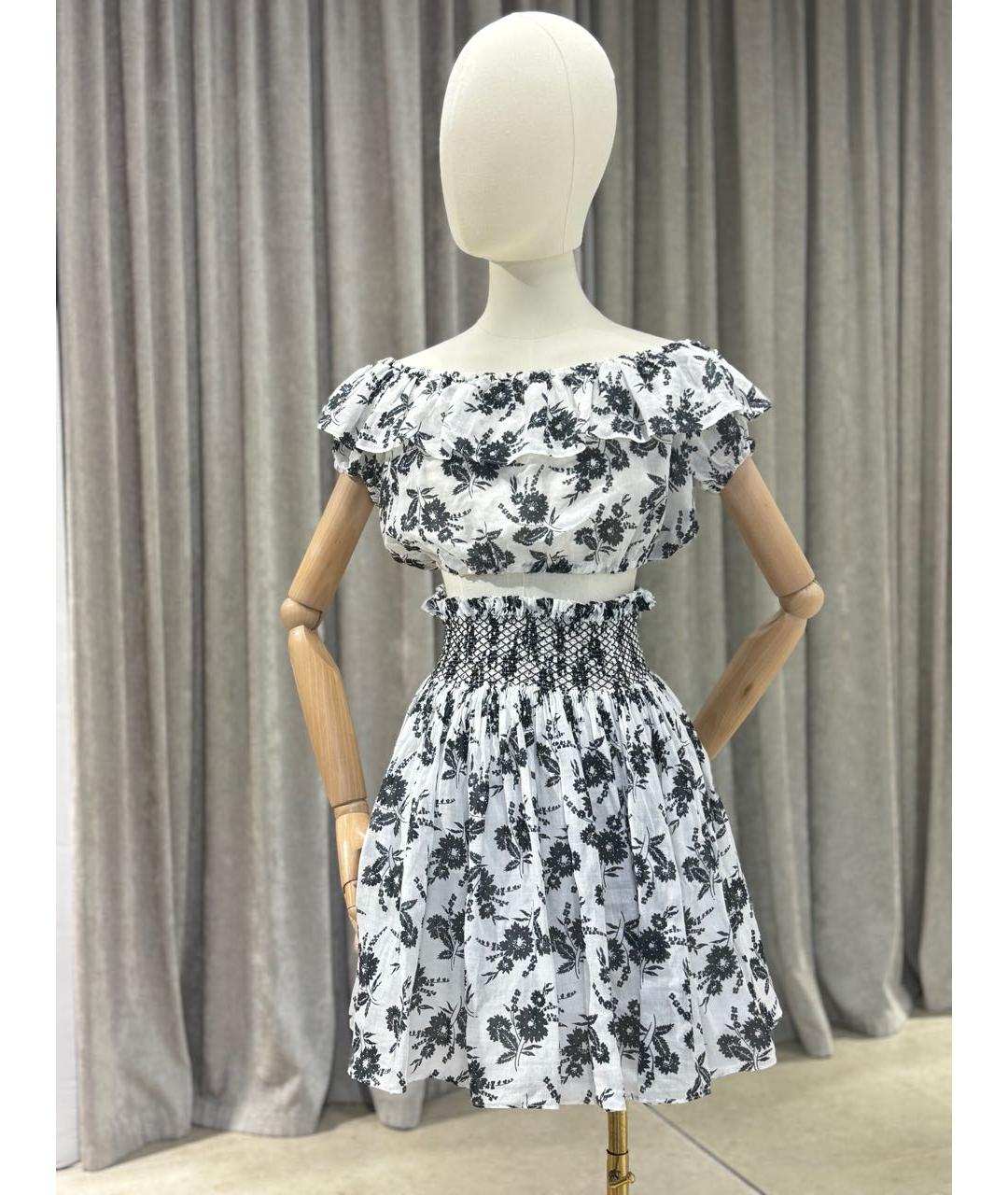 MIU MIU Белый хлопковый костюм с юбками, фото 5