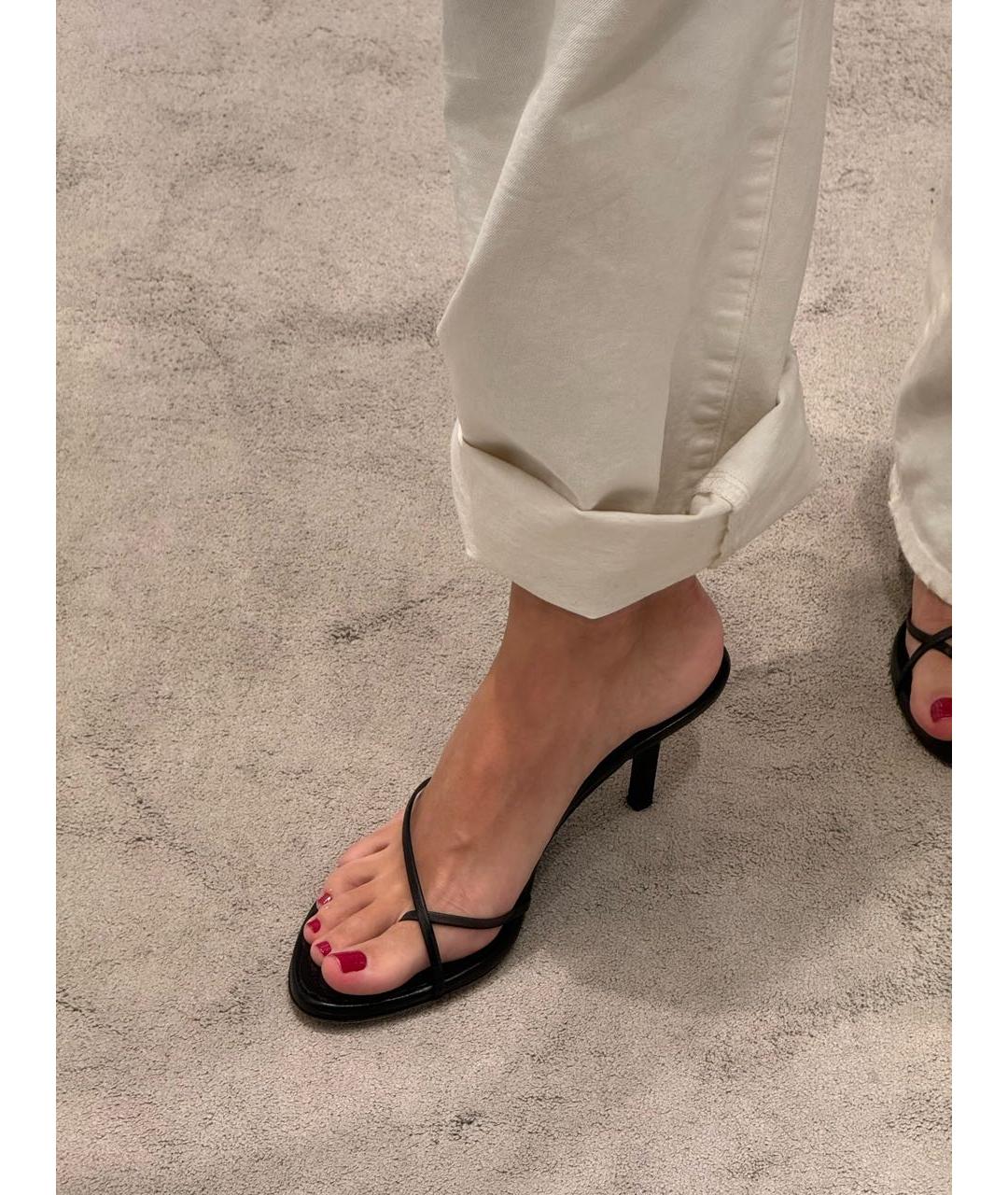 ARMARIUM Черные кожаные босоножки, фото 2