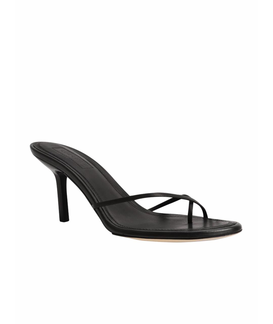 ARMARIUM Черные кожаные босоножки, фото 1