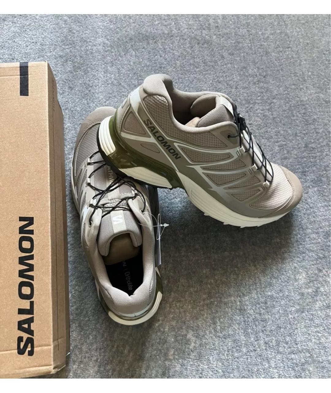 SALOMON Бежевые низкие кроссовки / кеды, фото 8
