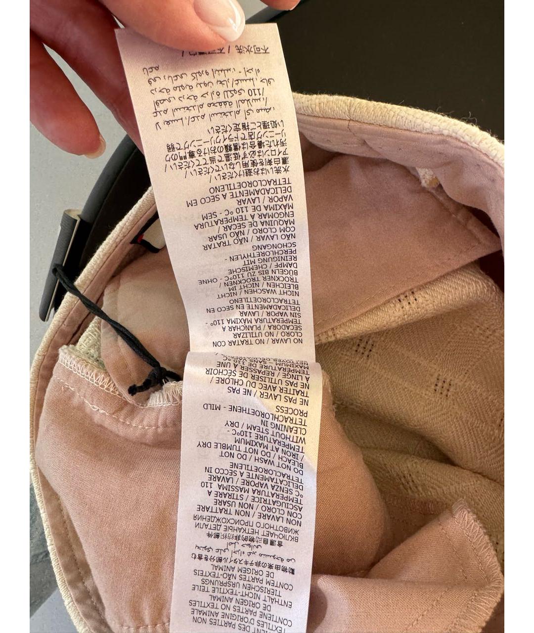 GUCCI Хлопковые прямые брюки, фото 5