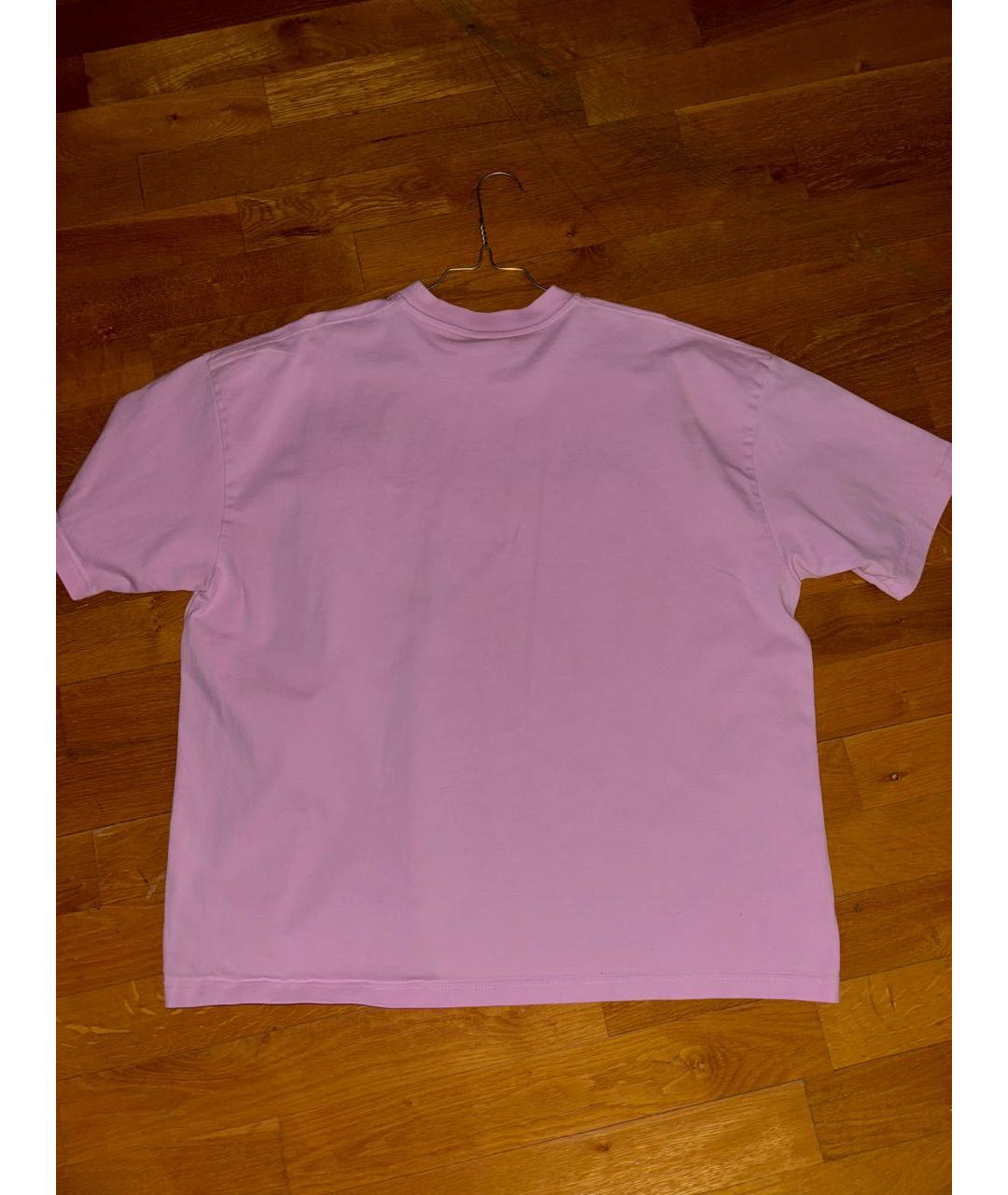 PLANTA ROSA Розовая хлопковая футболка, фото 2