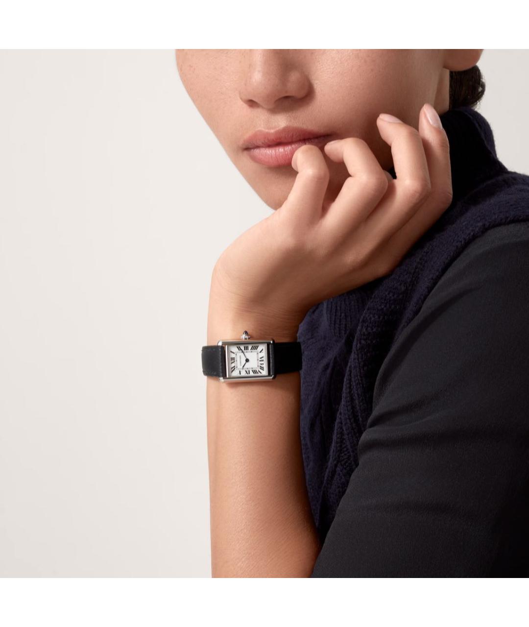 CARTIER Белые металлические часы, фото 3