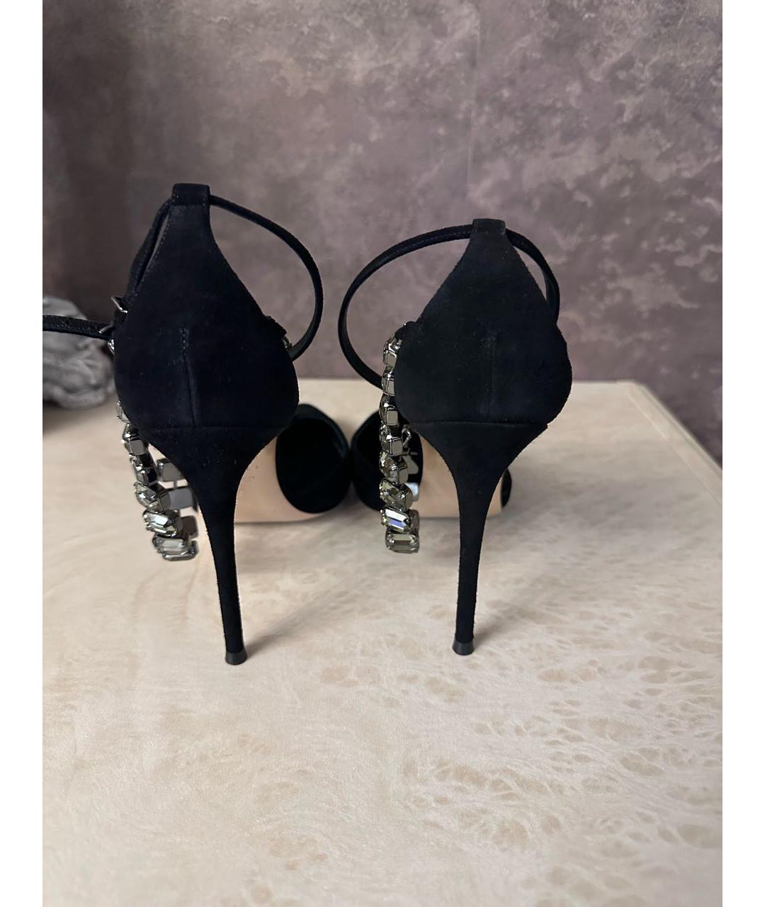 CASADEI Черные замшевые туфли, фото 4