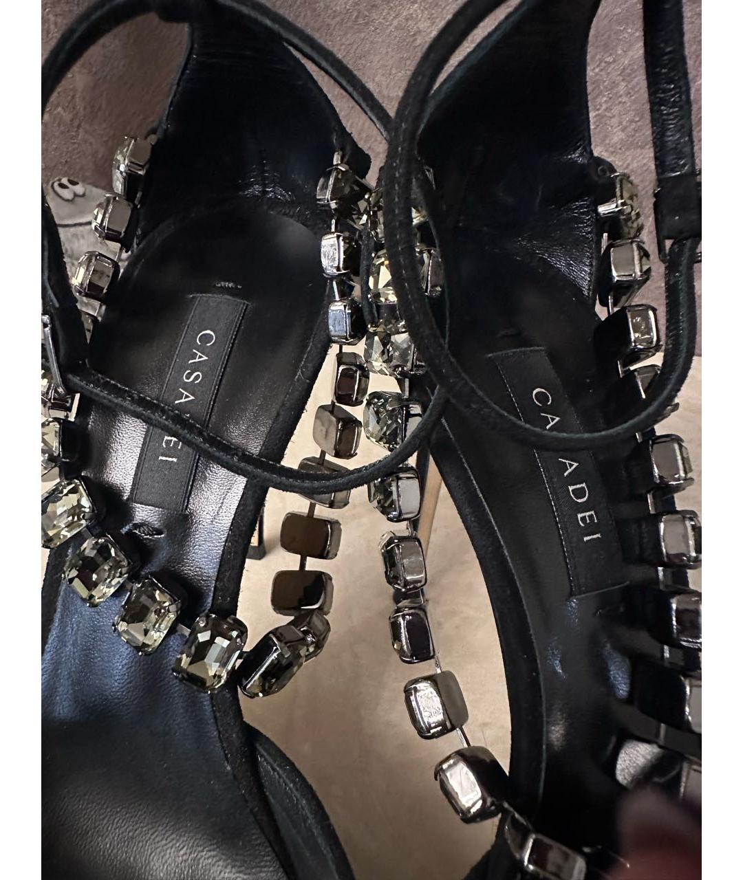 CASADEI Черные замшевые туфли, фото 7