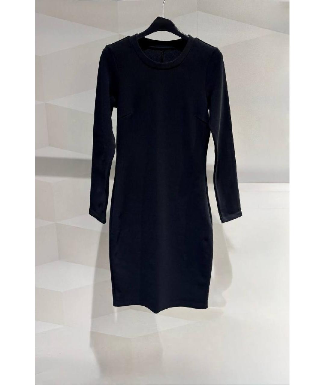 HUGO BOSS Черное хлопковое повседневное платье, фото 9