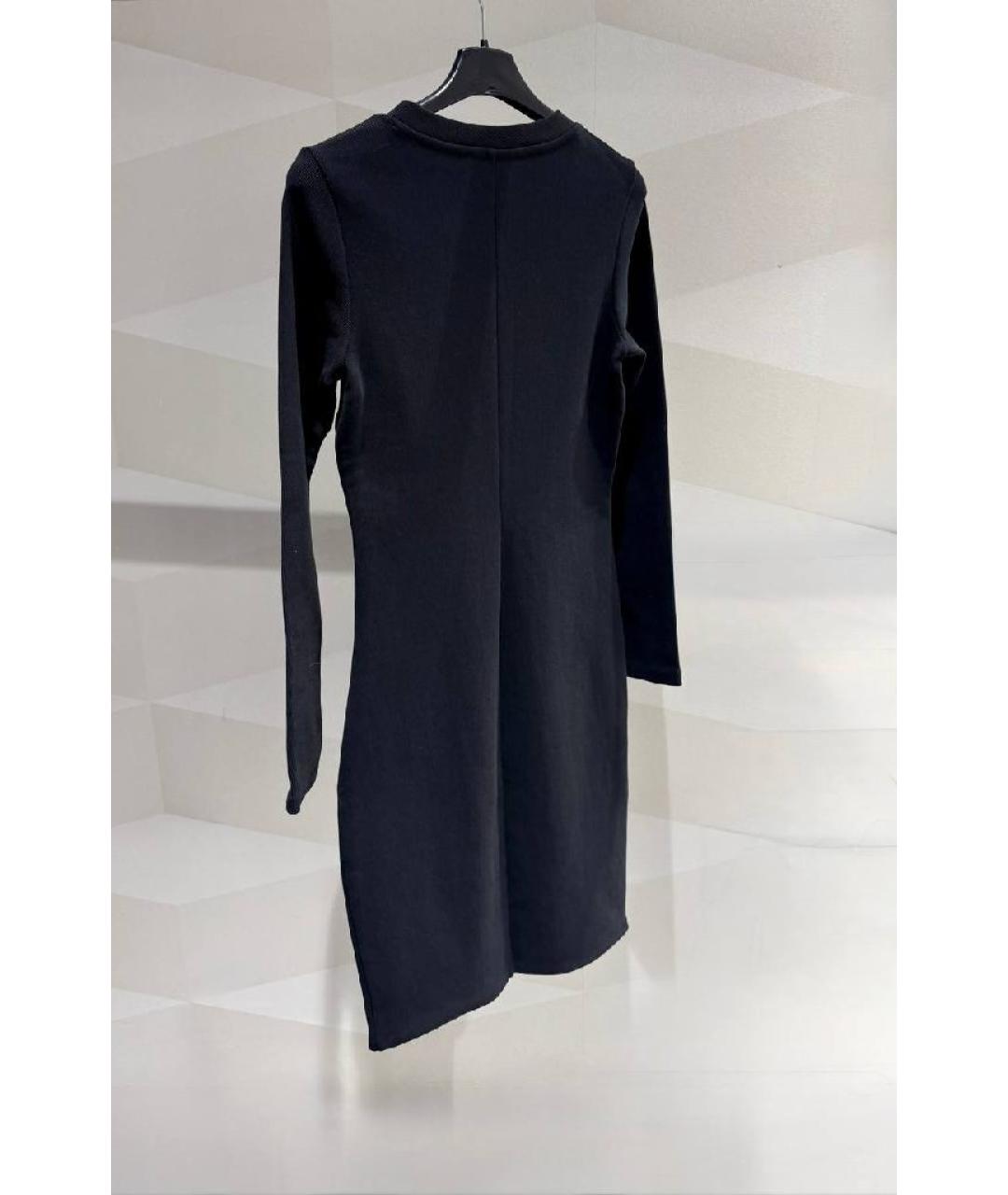 HUGO BOSS Черное хлопковое повседневное платье, фото 7