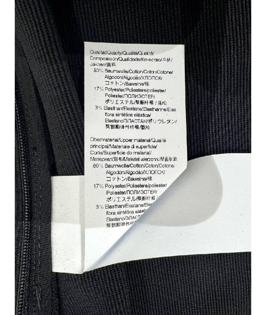 HUGO BOSS Черное хлопковое повседневное платье, фото 6