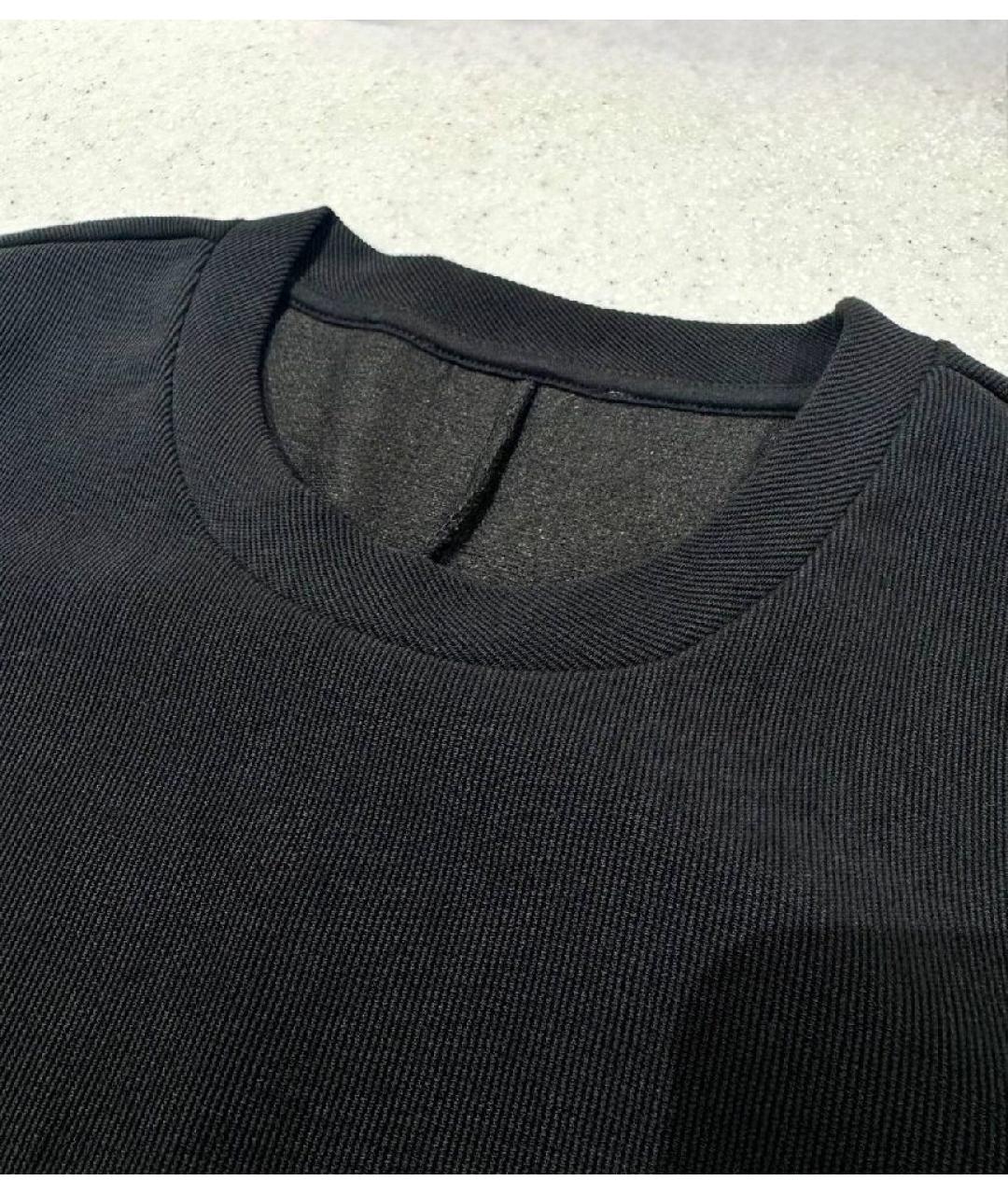 HUGO BOSS Черное хлопковое повседневное платье, фото 3