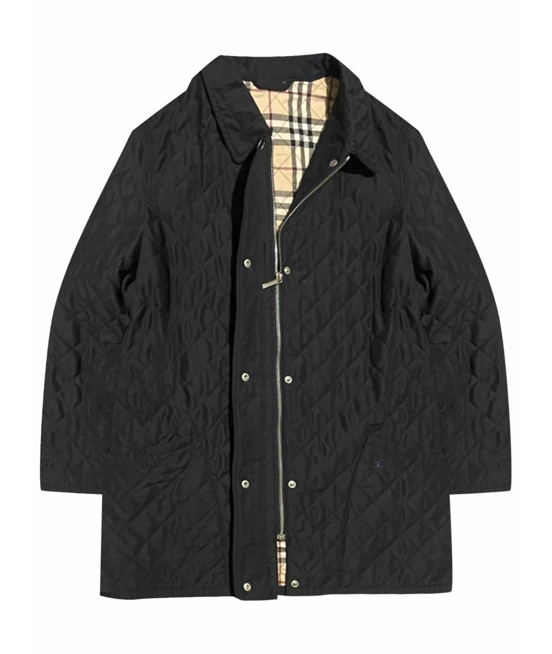 BURBERRY Черная полиэстеровая куртка, фото 1