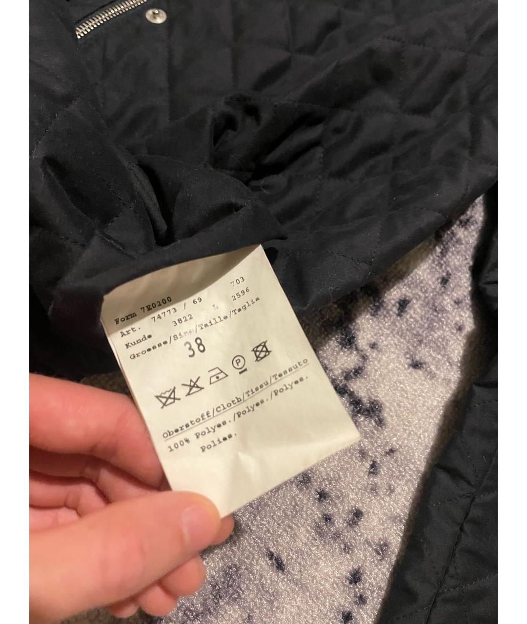 BURBERRY Черная полиэстеровая куртка, фото 8