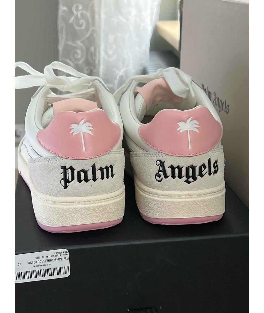 PALM ANGELS Белые кожаные кеды, фото 6