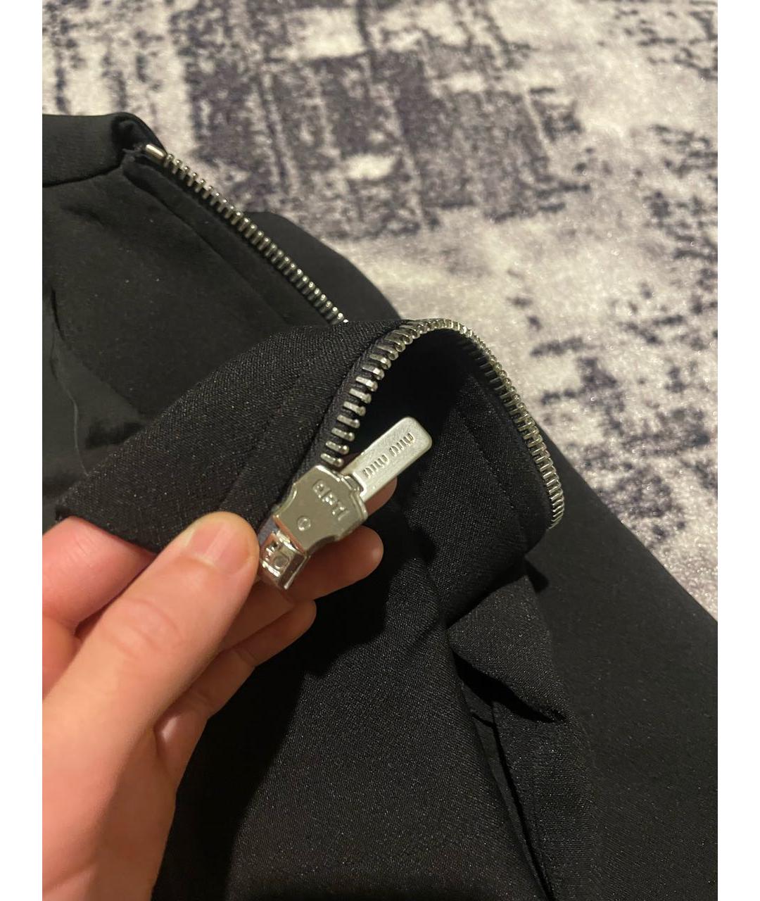 MIU MIU Черный шерстяной жакет/пиджак, фото 4