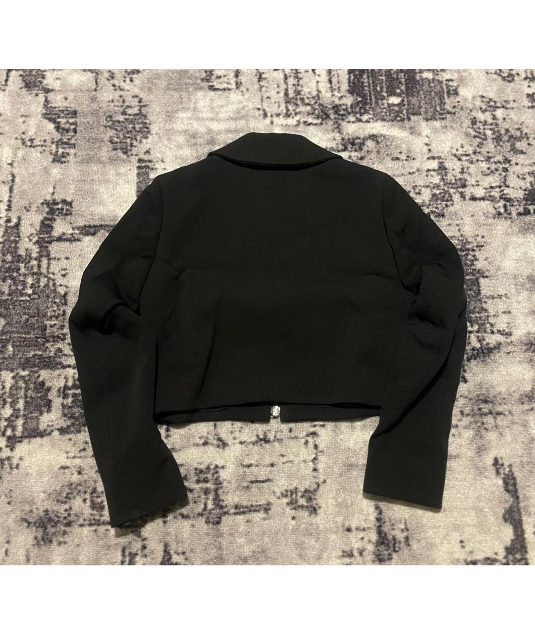 MIU MIU Черный шерстяной жакет/пиджак, фото 5