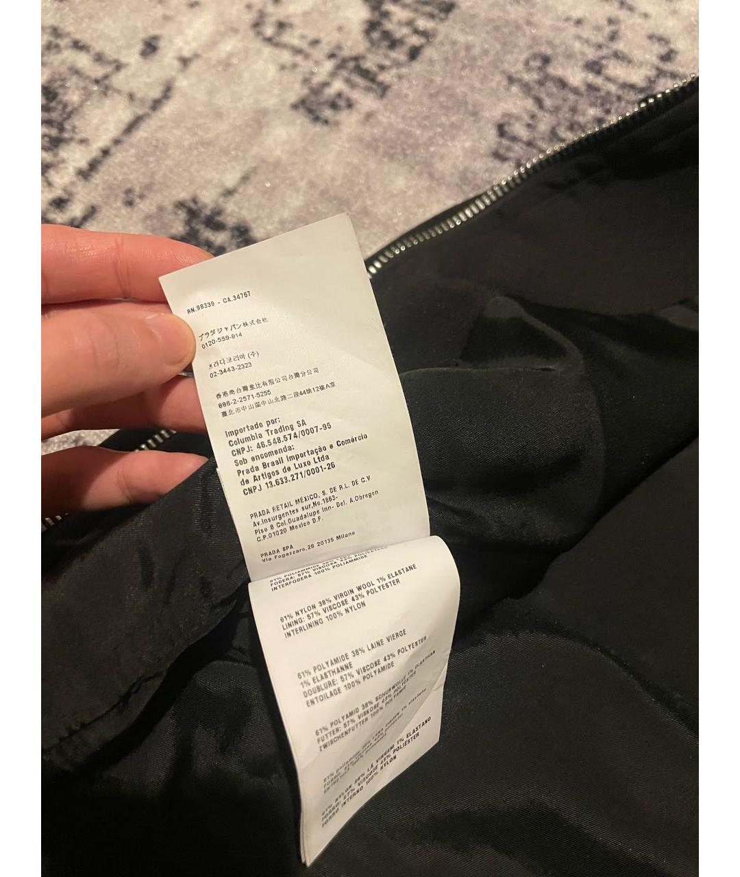 MIU MIU Черный шерстяной жакет/пиджак, фото 8