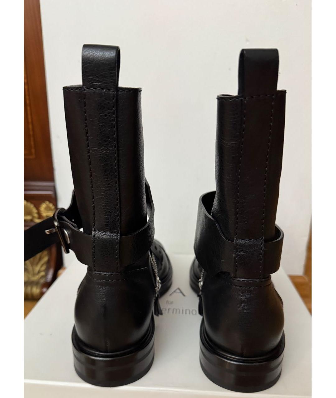 CASADEI Черные кожаные ботинки, фото 4